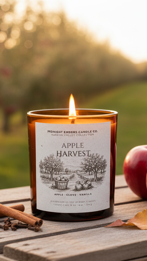 Apple Harvest 8 oz. Candle | Hudson Valley Collection