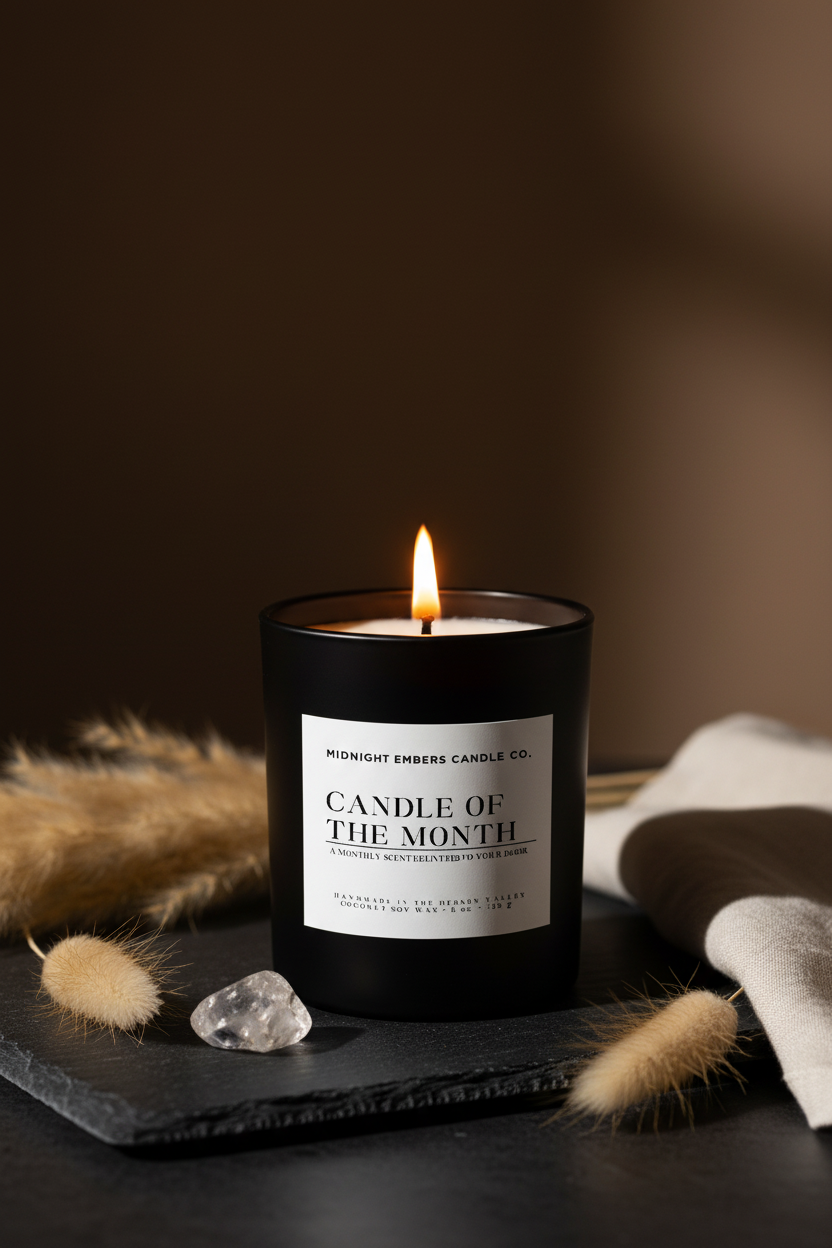 Candle of the Month Instagram Story — Lid Removed with Flame