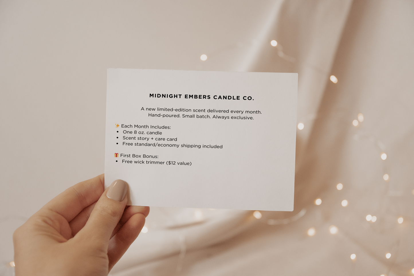 Candle of the Month Subscription