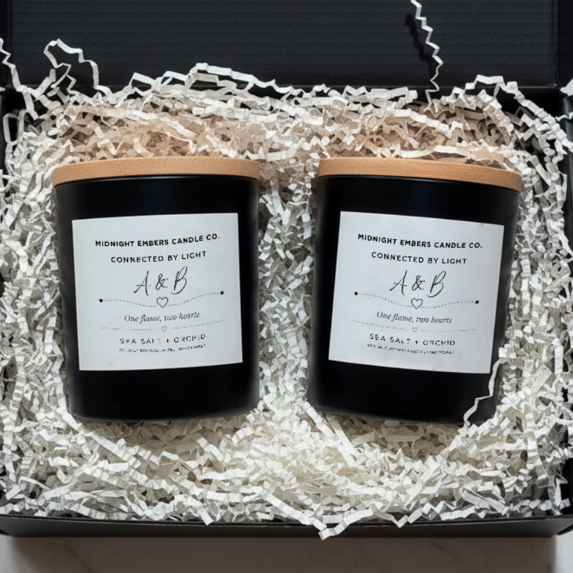 Connected by Light - Long Distance Candle Gift Set