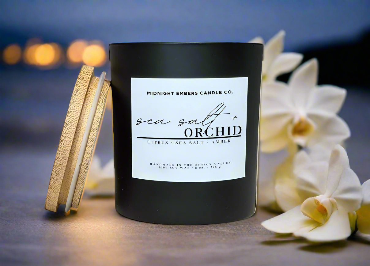 Sea Salt + Orchid Candle