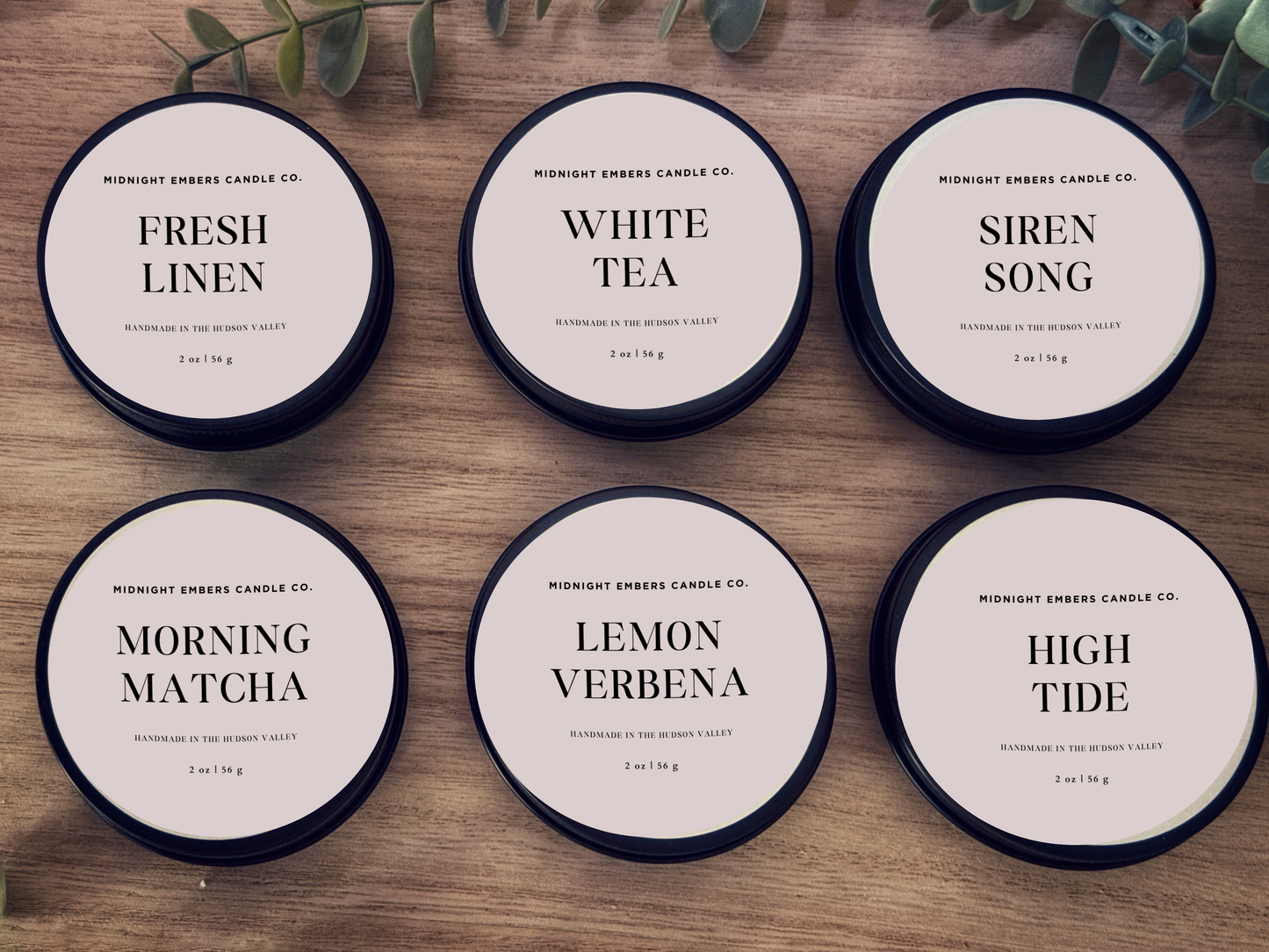 The Fresh Scent Discovery Set - Candle Sample Pack (6 Travel Tins)