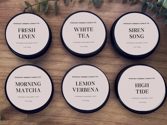 The Fresh Scent Discovery Set - Candle Sample Pack (6 Travel Tins)