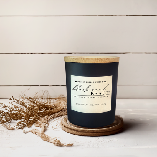 Black Sand Beach 8 oz. Candle