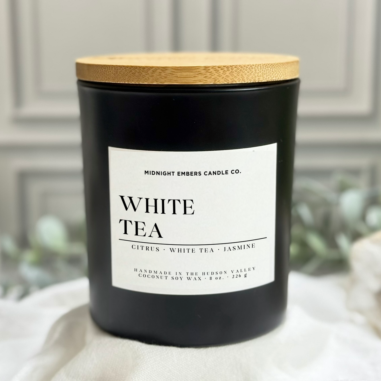 White Tea Candle: Luxury Scent Inspired by Westin Hotels® 8 oz.