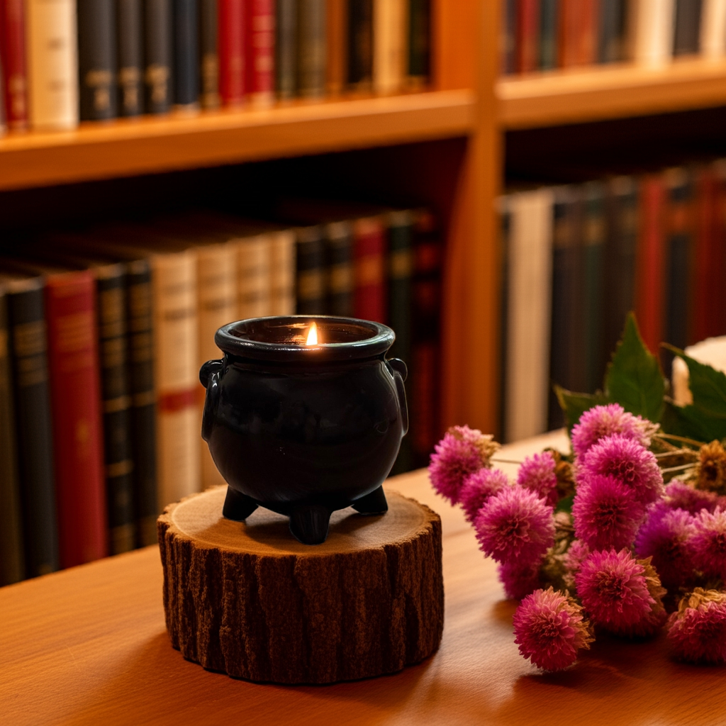 Witches Brew Cauldron Candle