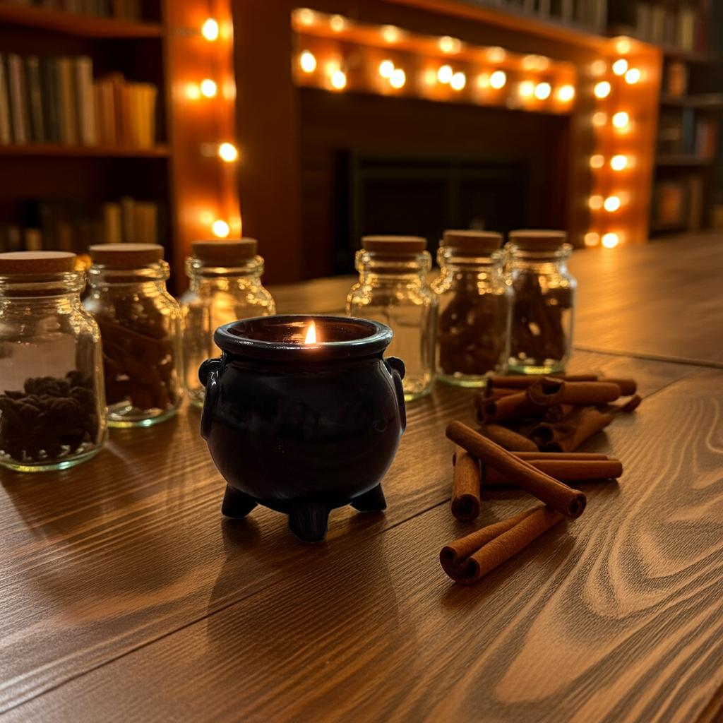 Witches Brew Cauldron Candle