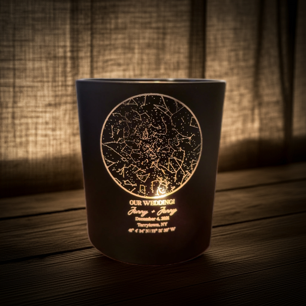 Customized Star Map Candle