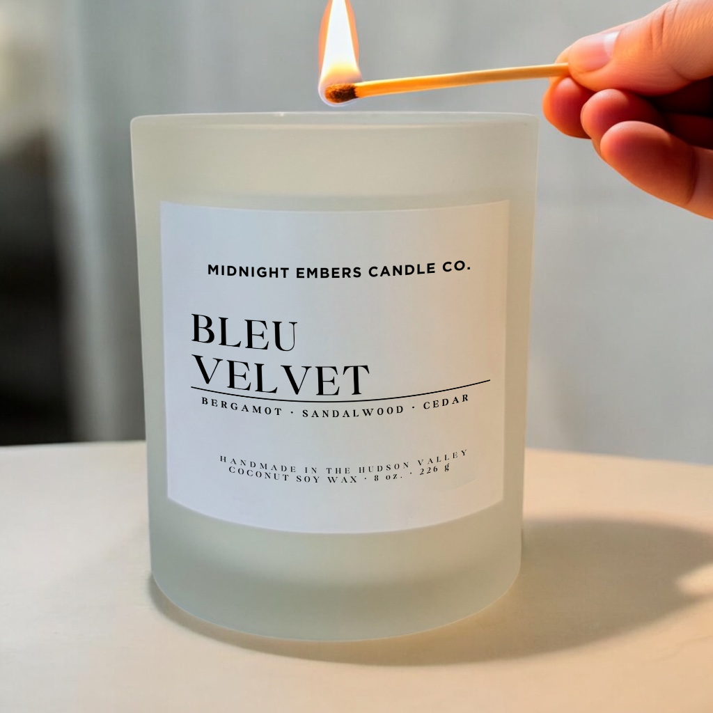 Bleu Velvet: Luxury Candle Inspired by Bleu de Chanel® 8 oz.