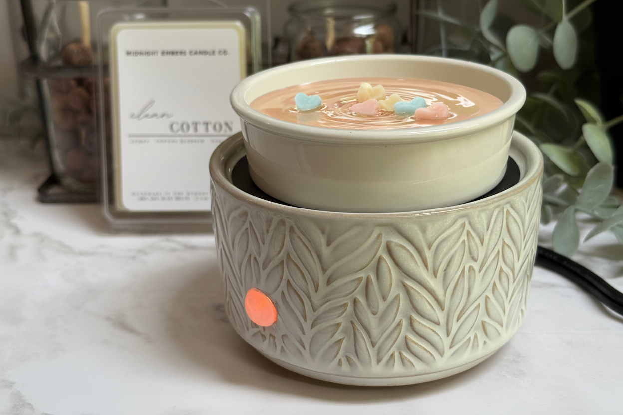 Citrus Agave Melts in Leaf Warmer - Side