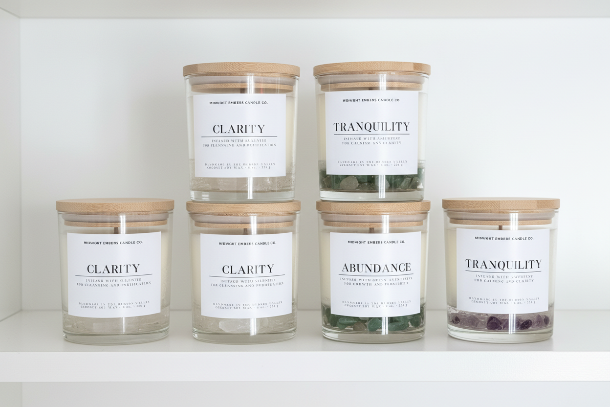 Crystal Candles Retail Display