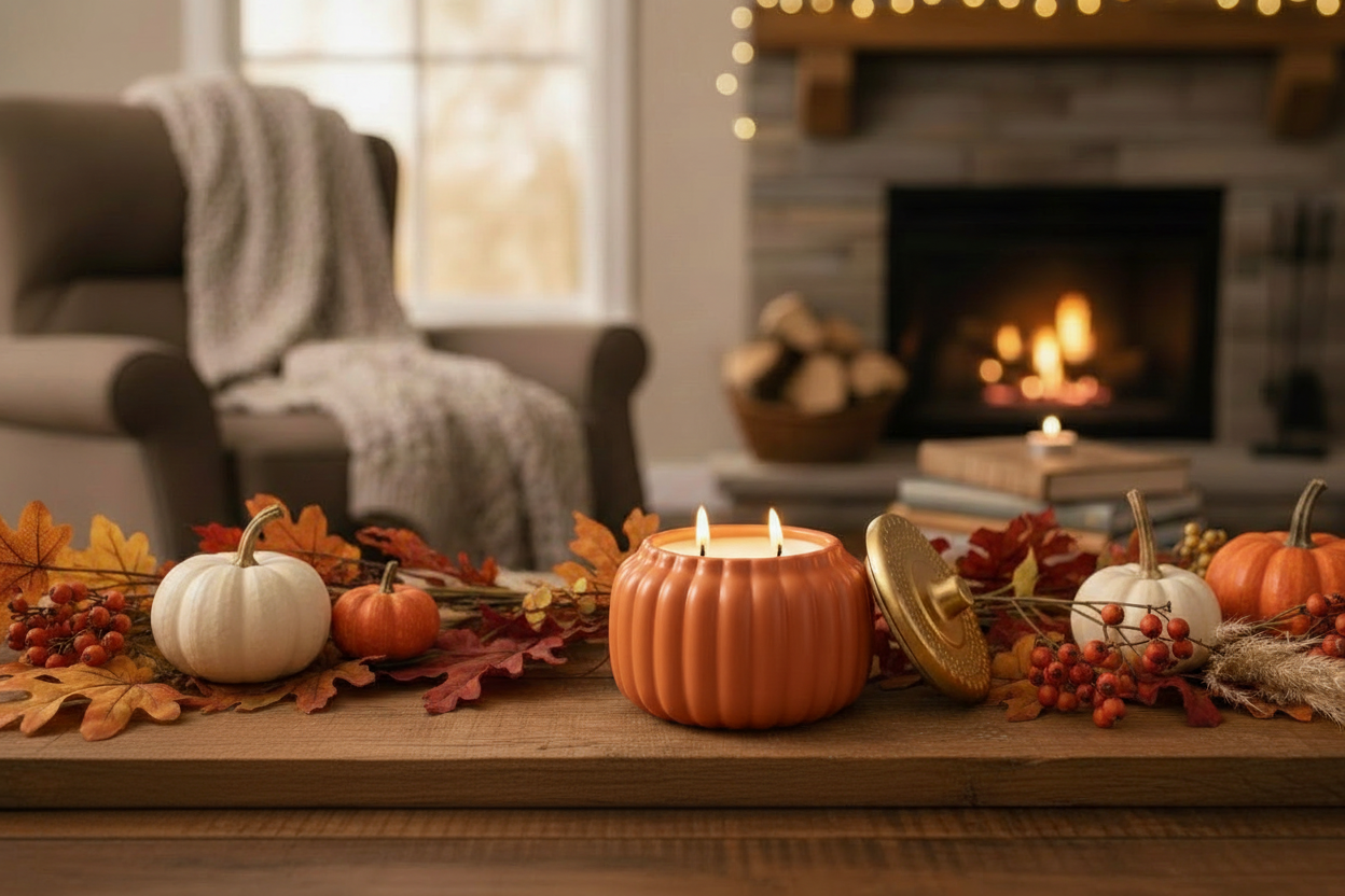 Fall coffee table – orange