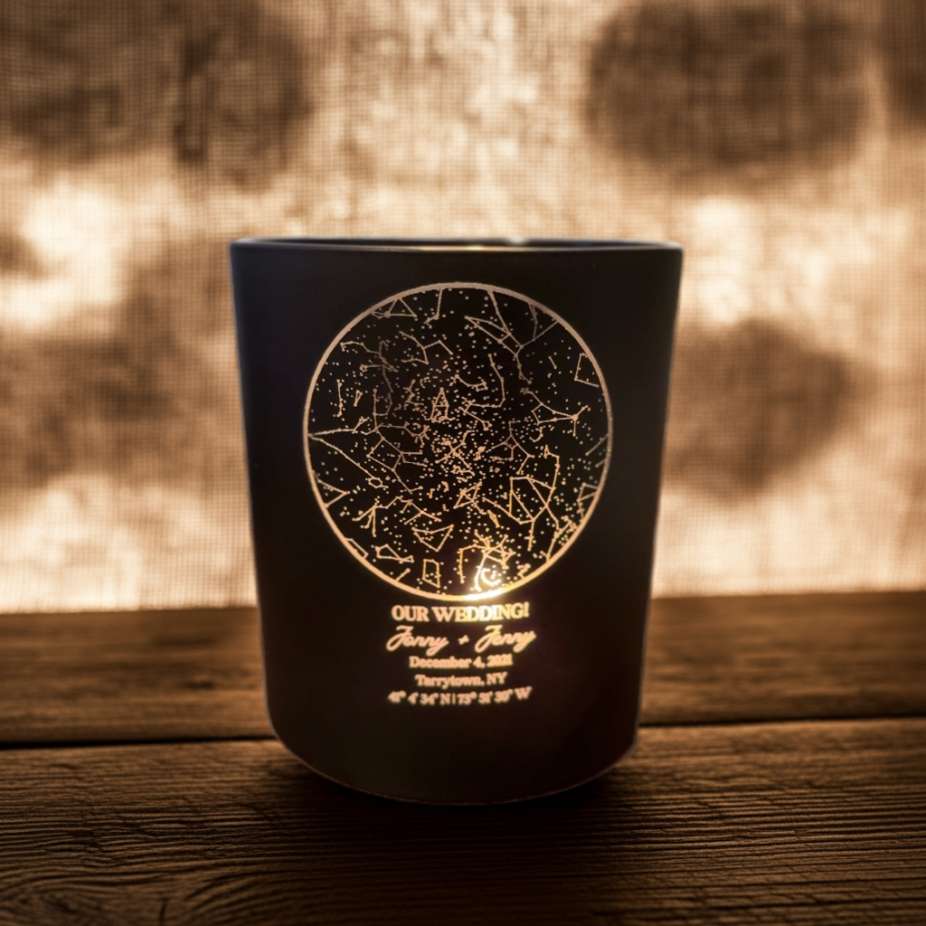 Customized Star Map Candle