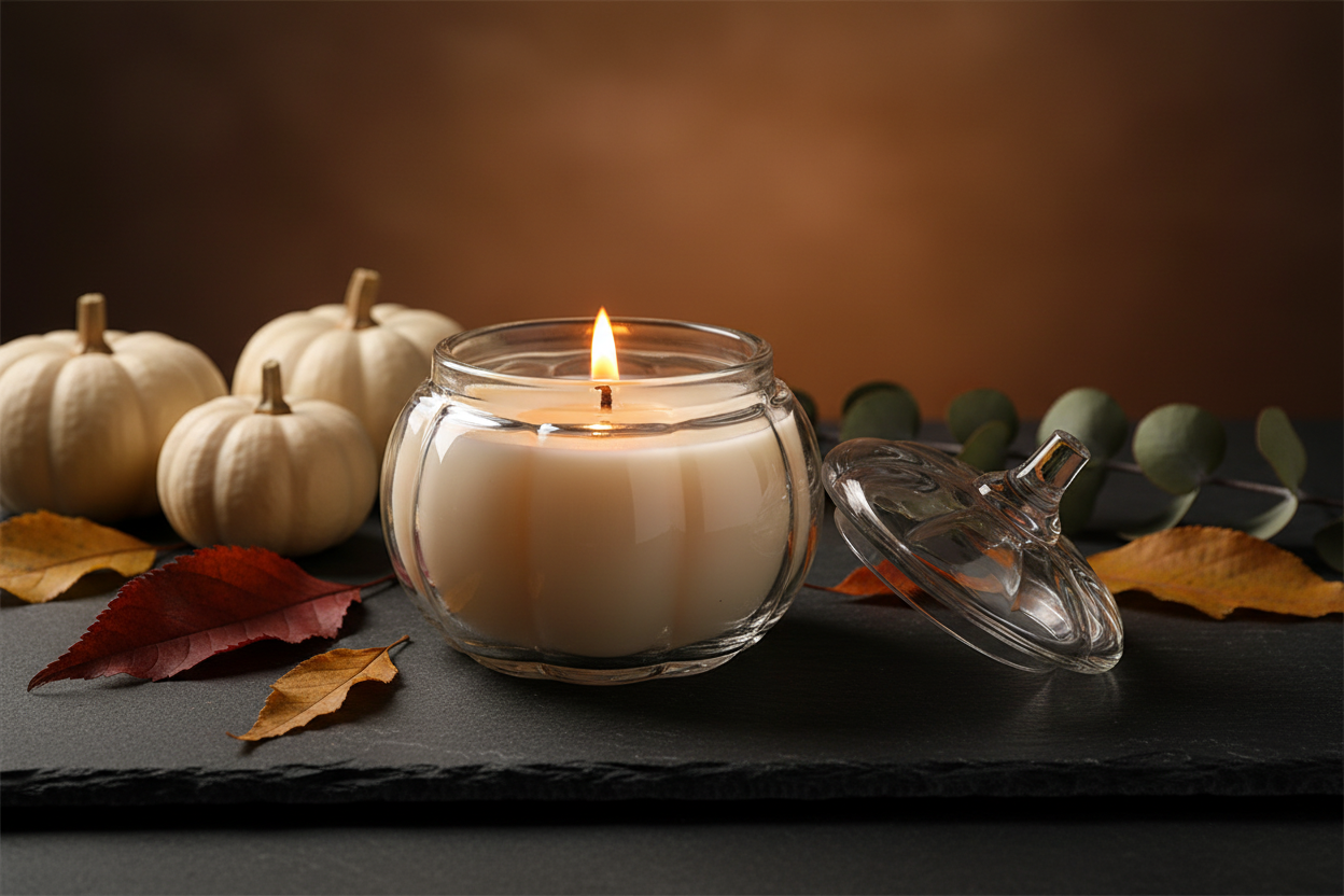 Moody fall scene landscape