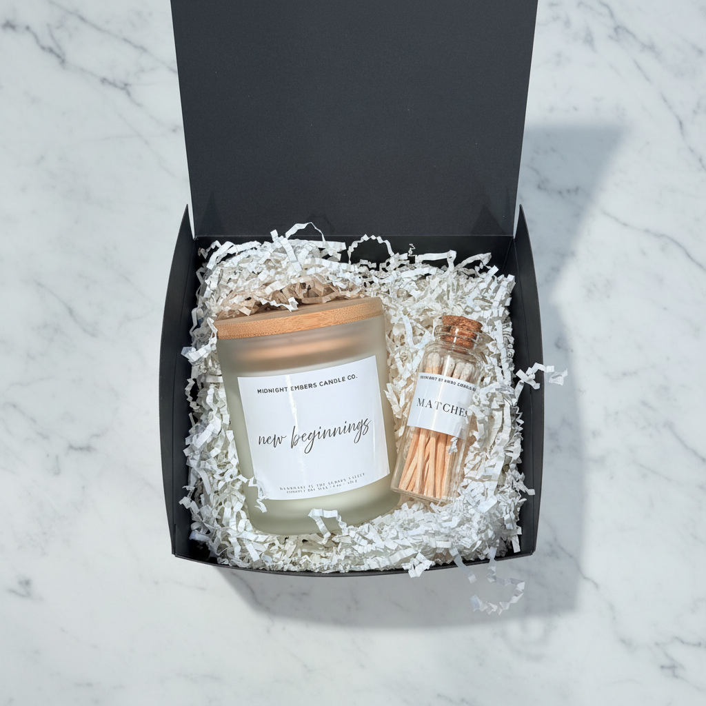 New Beginnings Open Box Flat Lay