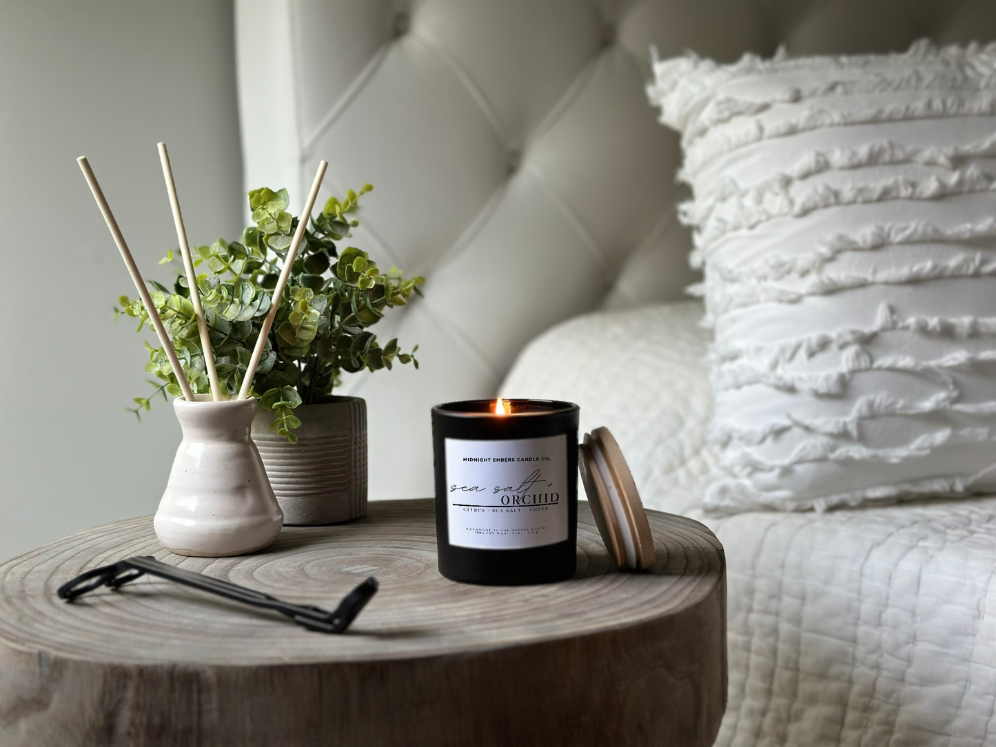 Sea Salt + Orchid Candle