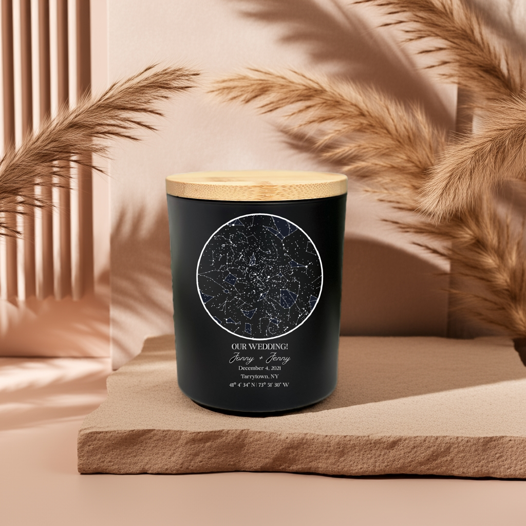 Customized Star Map Candle